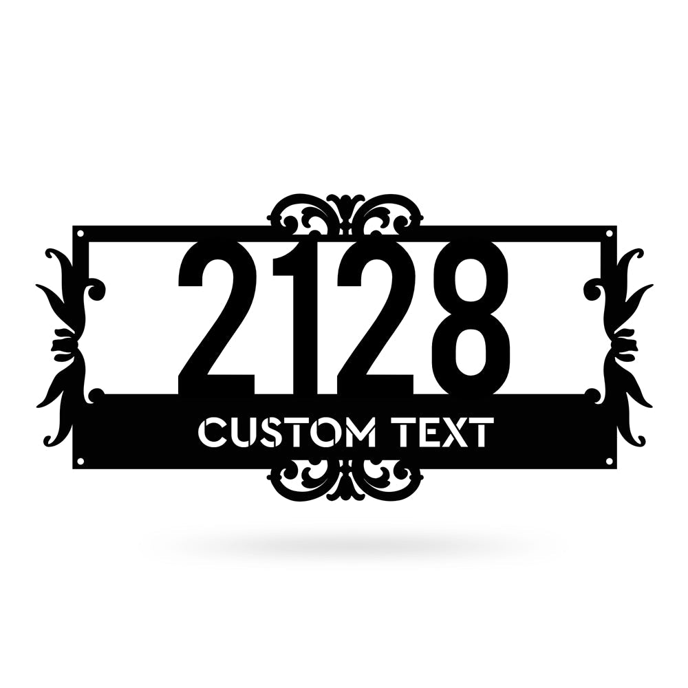 2 Line Address Monogram Address Sign Custom
