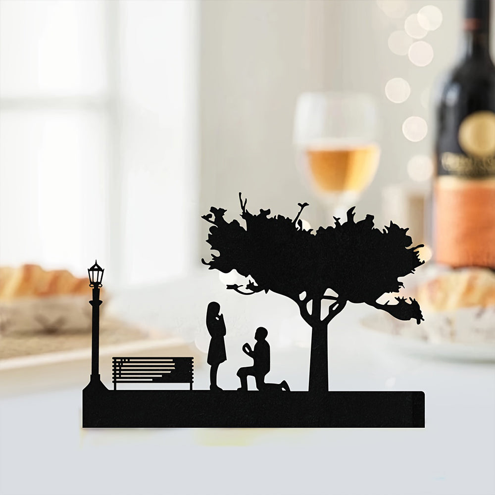 Couple Three Candle Holder Metal Decorative