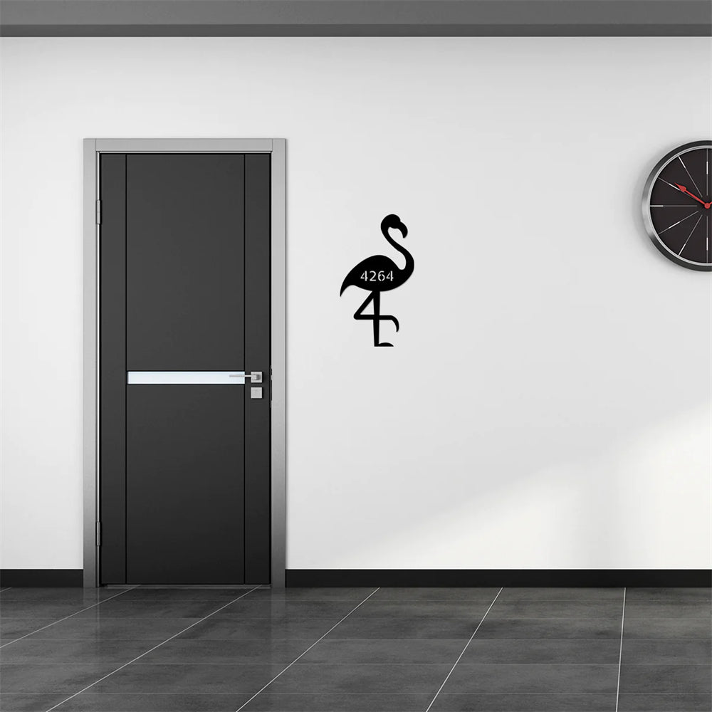 Flamingo Address Sign Custom