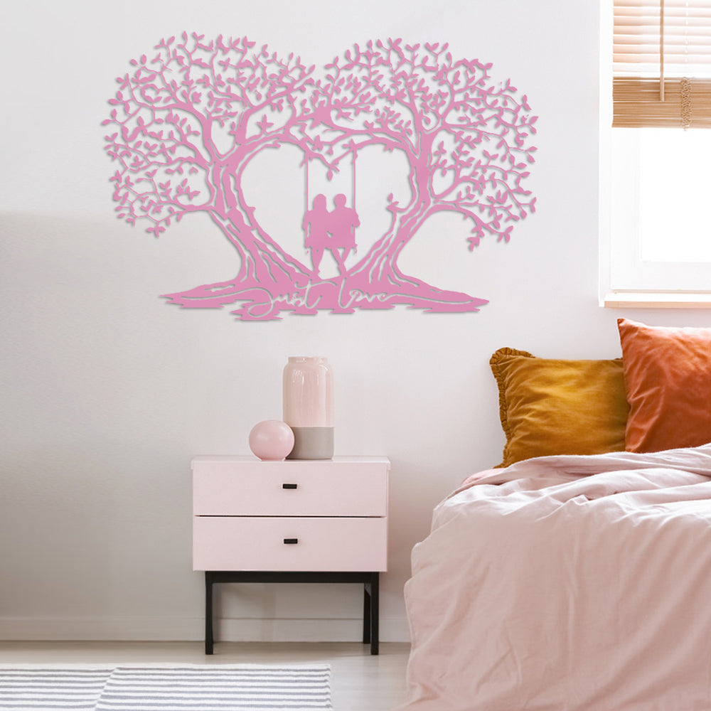 Love Tree Heart-shaped Tree Of Life Metal Wall Art