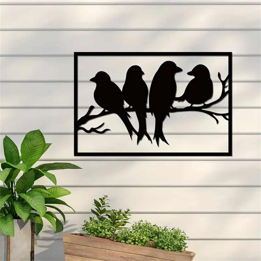 Metal Bird Wall Art Modern Wall Decor