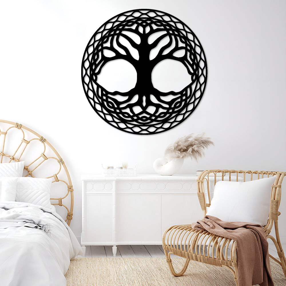 Ornamental Celtic Tree of Life Metal Wall Art