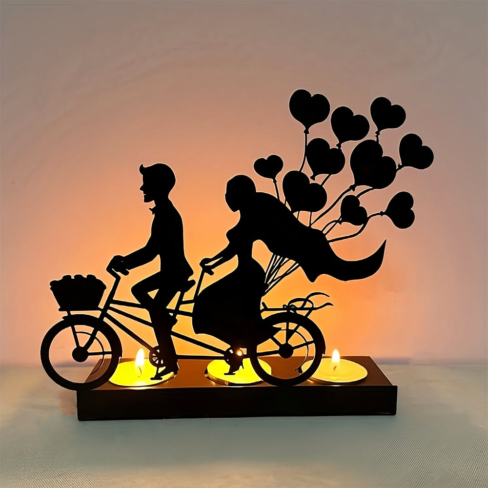 Stylish Couple Candle Holder Metal Decorative
