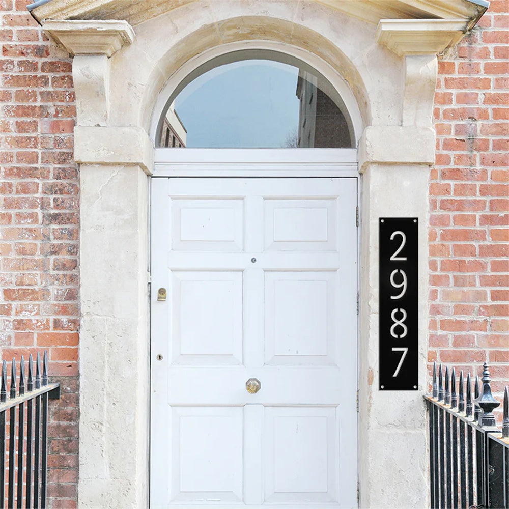 Vertical Address Sign Custom