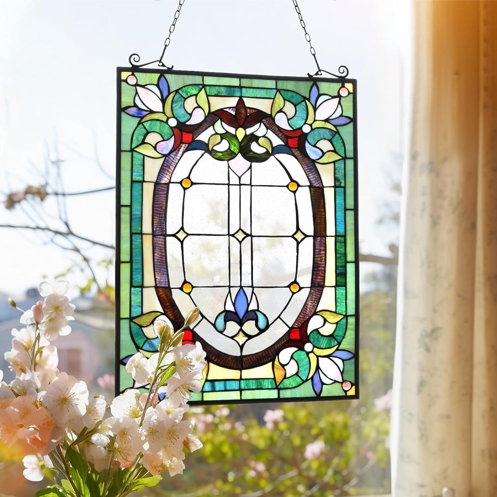 Geometry Sun Catcher Decoration Stained Glass Window Hanging