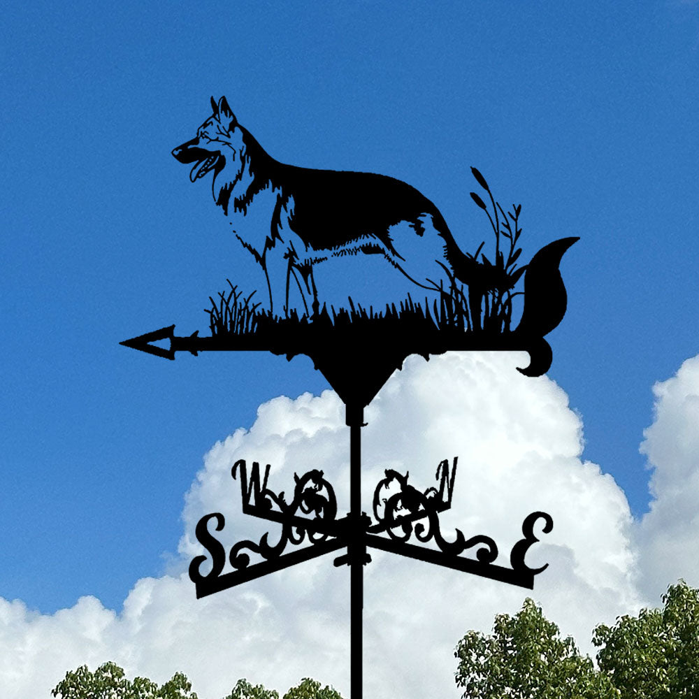 German Shepherd Stainless Steel Weathervane