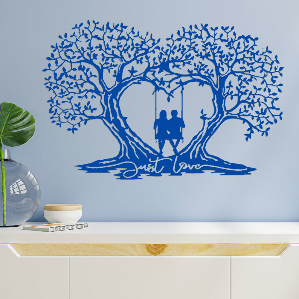 Love Tree Heart-shaped Tree Of Life Metal Wall Art