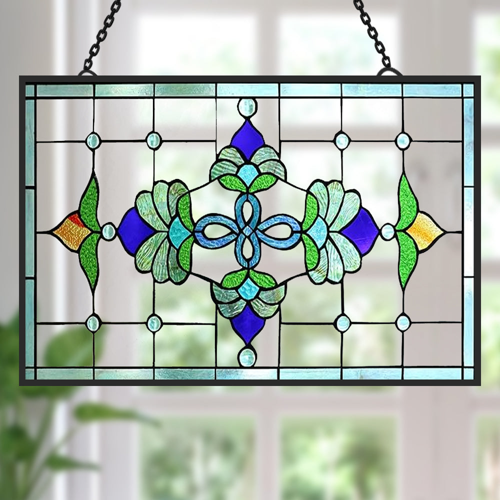 Tiffany Style Sun Catcher Decoration Stained Glass Window Hanging