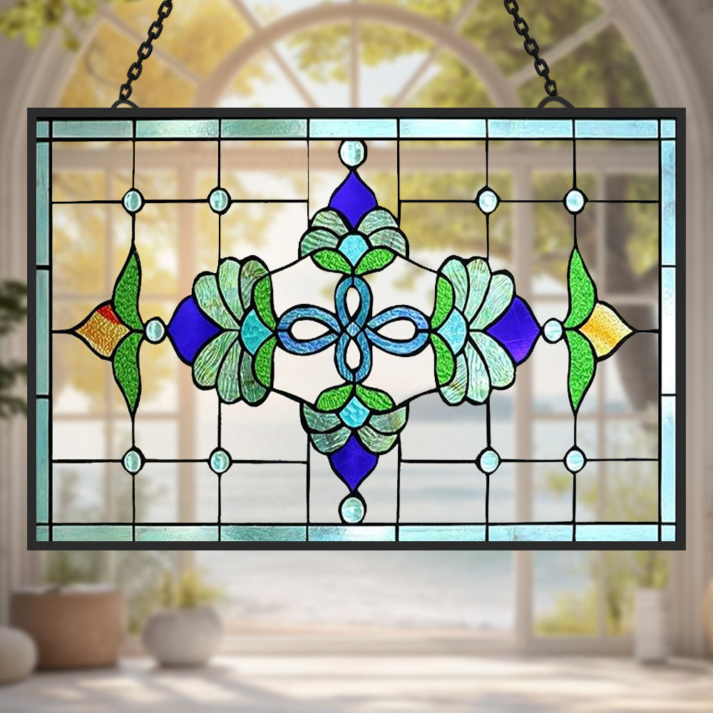 Tiffany Style Sun Catcher Decoration Stained Glass Window Hanging