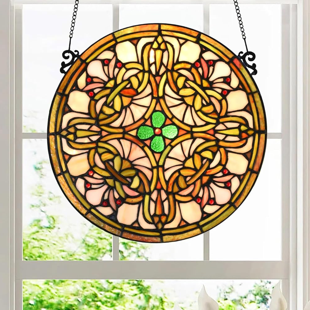 Tree of Life Sun Catcher Decoration Stained Glass Window Hanging