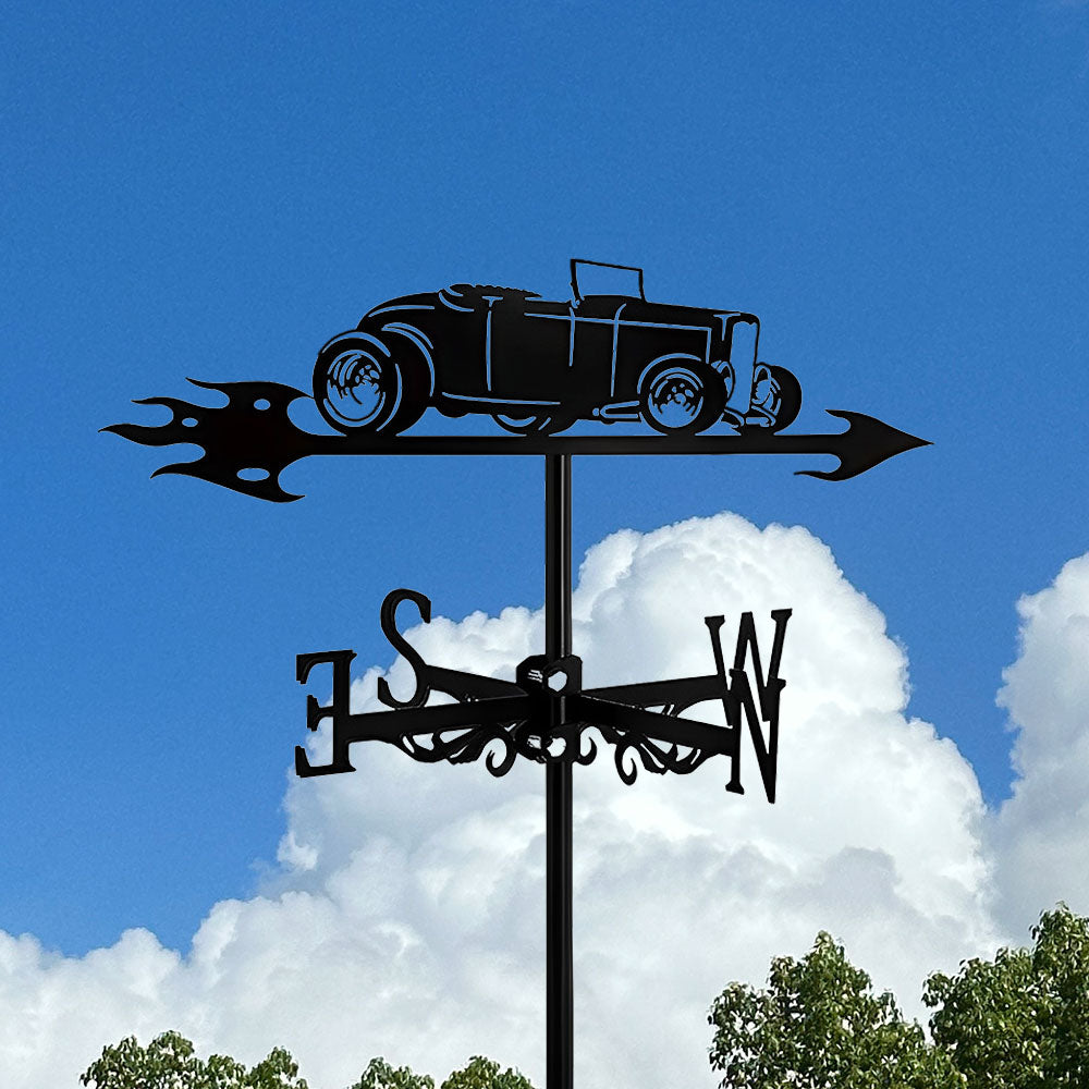 Vintage Car Stainless Steel Weathervane