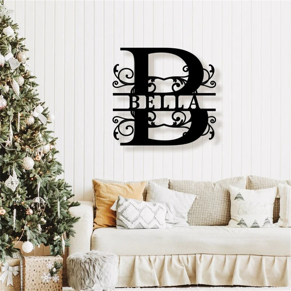 Custom Monogram Name Sign Wall Art