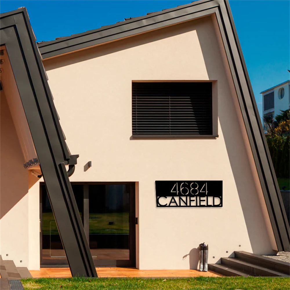 Square Address Sign Custom