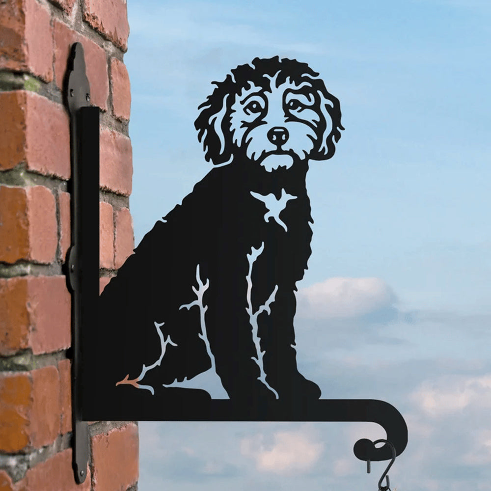 Cockapoo Plant Stand Bohometalart | High Quality Steel Metal Art in the US – Bohometalart.com