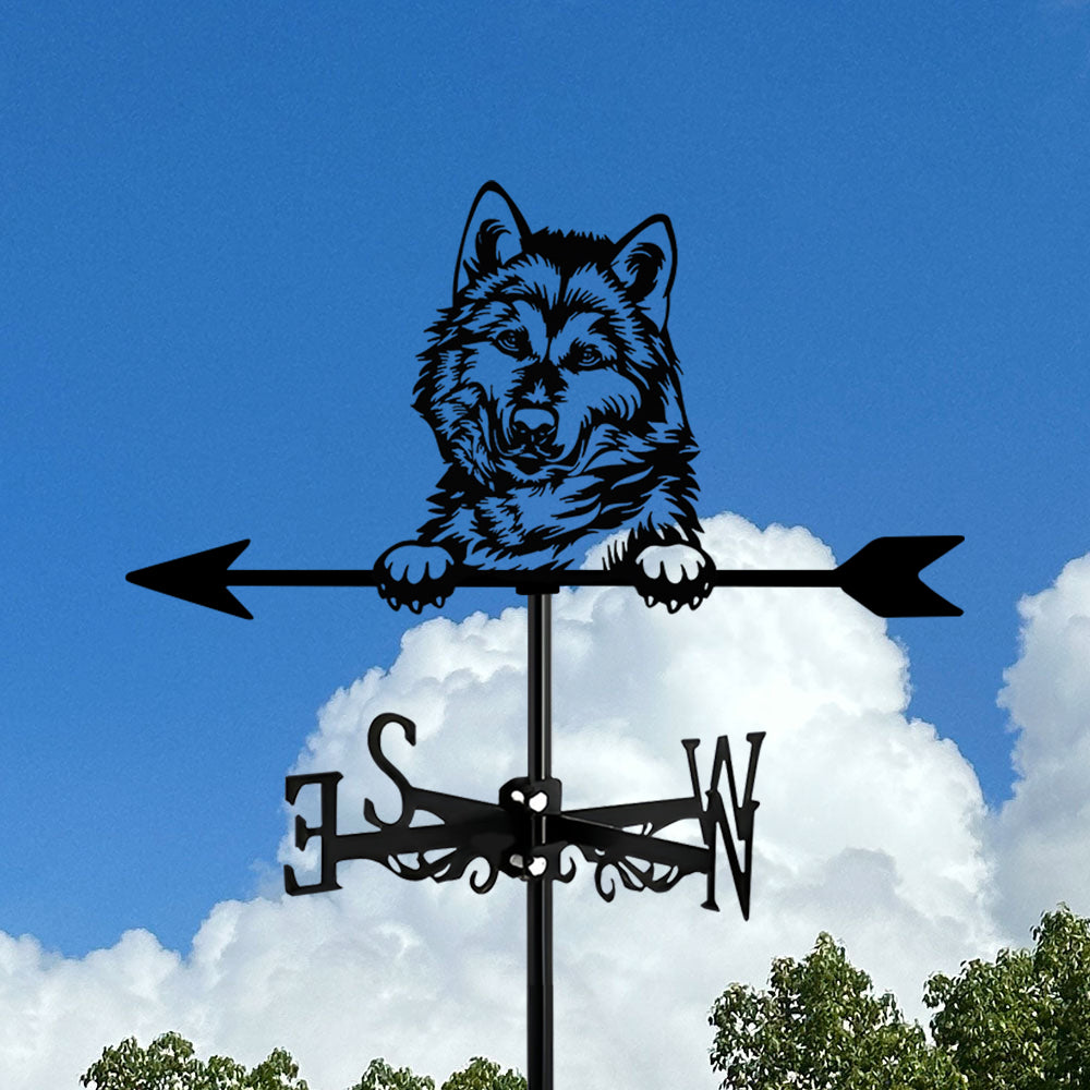 Alaskan Malamute Dog Stainless Steel Weathervane