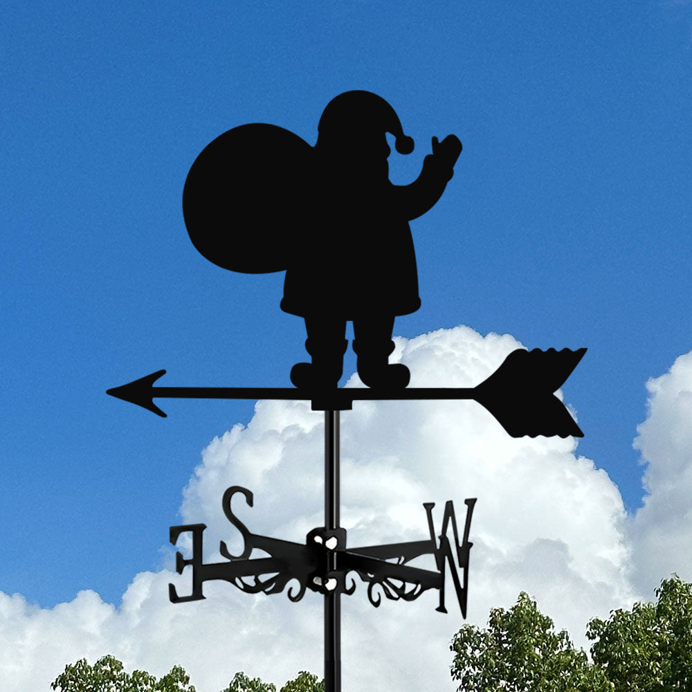 Art Silhouette Christmas Stainless Steel Weathervane