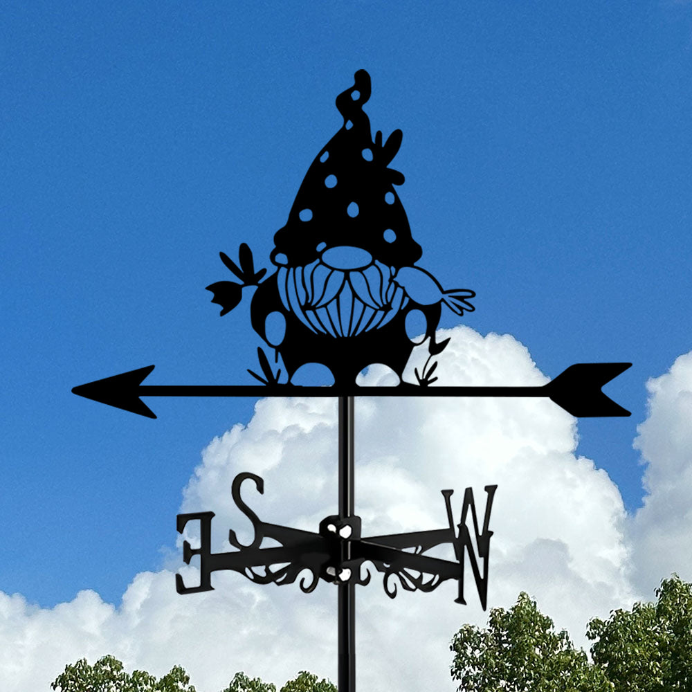 Beautiful Dwarf Elf Stainless Steel Weathervane