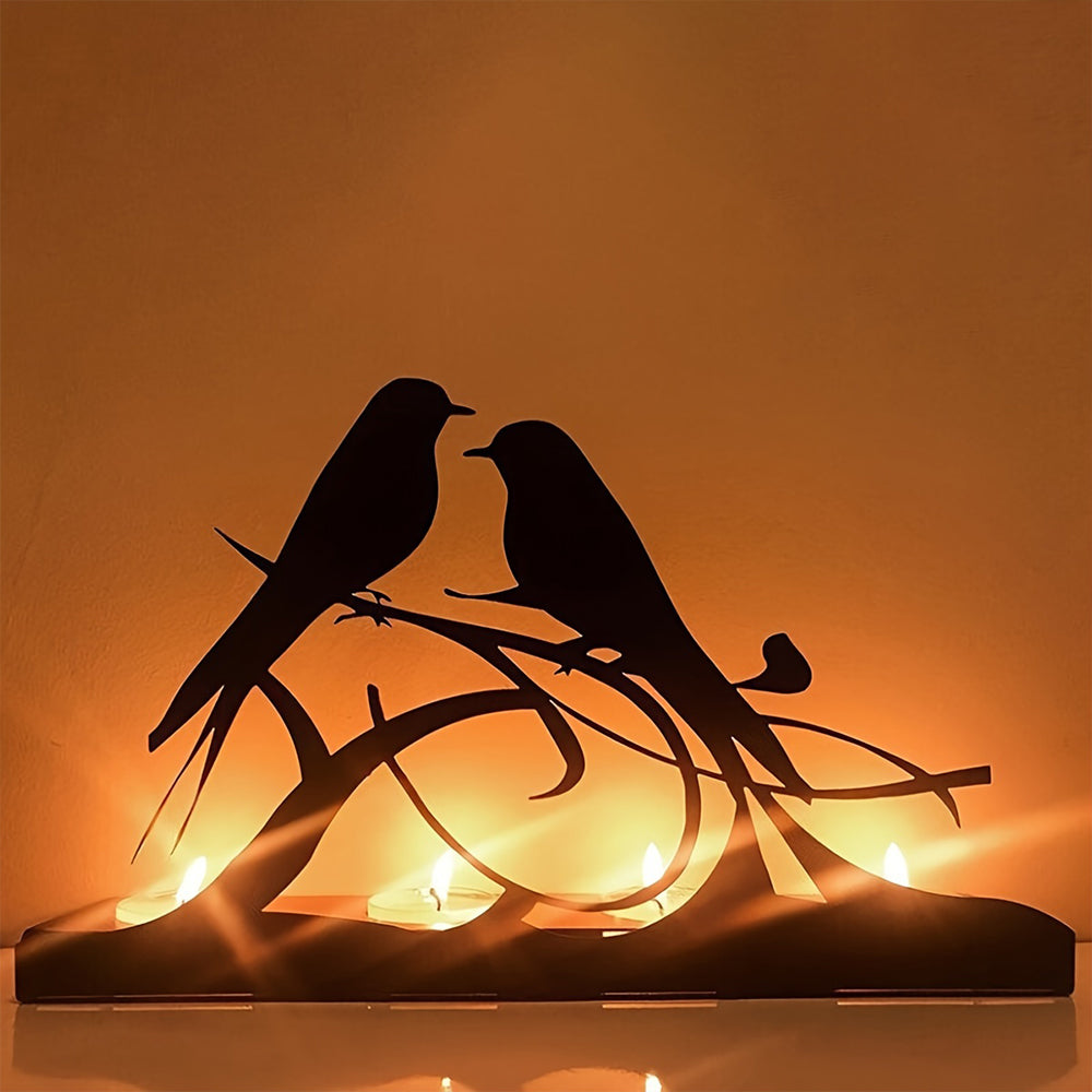 Creative Birds Candle Holder Metal Decorative