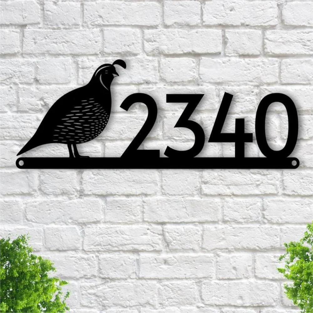 Bird Address Sign Custom