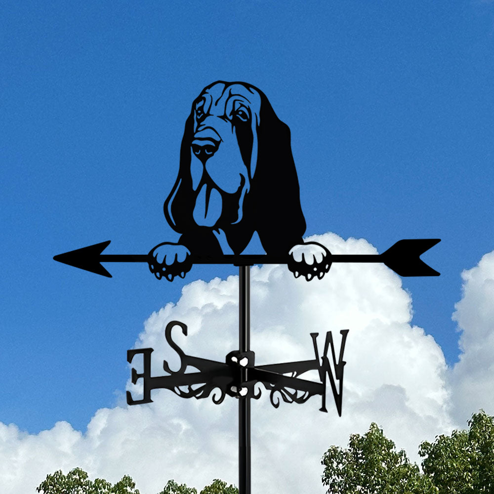 Bloodhound Dog Stainless Steel Weathervane