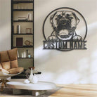 Bullmastiffs Metal Wall Art Dog Lover Personalized Metal Sign