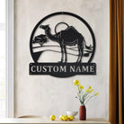 Camels Animal Metal Art Personalized Metal Name Sign