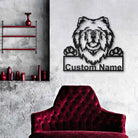 Chow Chow Dog Metal Art Personalized Metal Name Sign