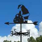 Christmas Grandpa Stainless Steel Weathervane