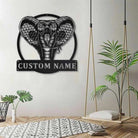 Cobra Snake Metal Art Personalized Metal Name Sign