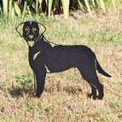 Curly Coated Retriever Black Metal Dog Silhouette