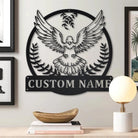 Dove Bird Metal Art Personalized Metal Name Sign