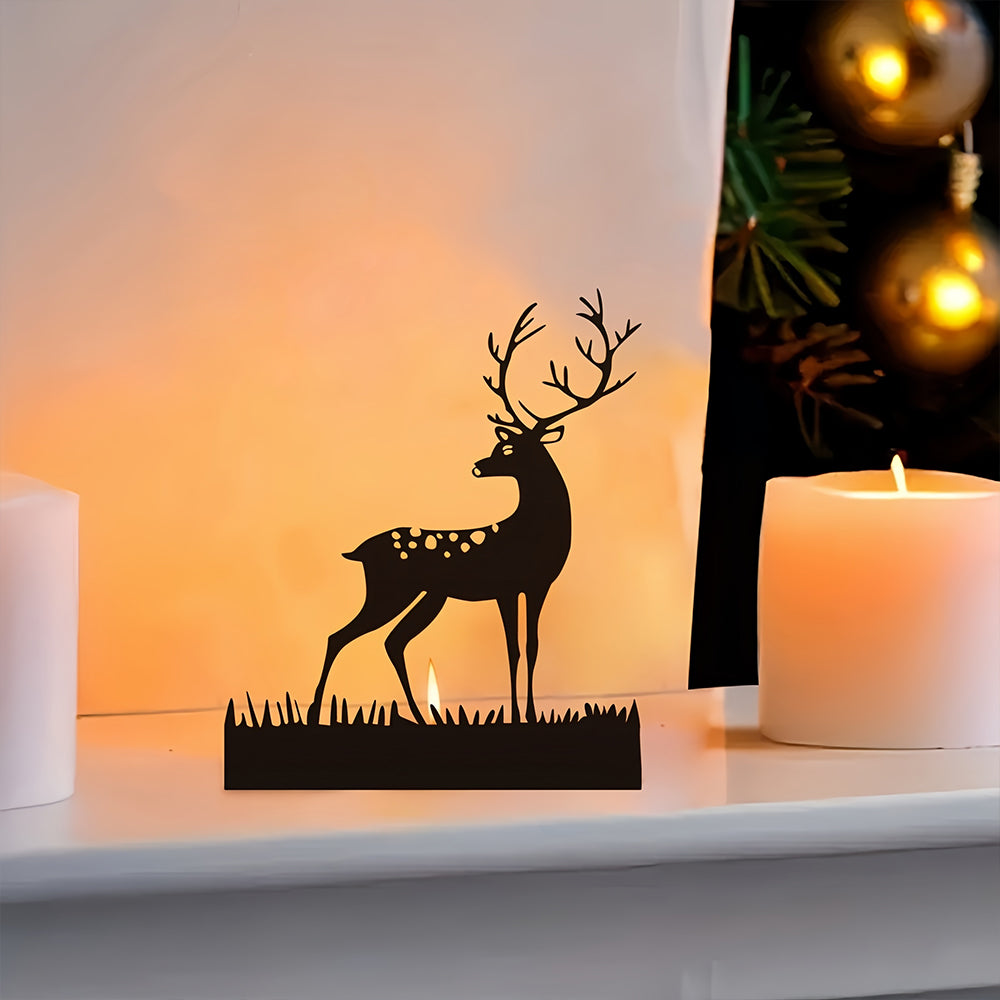 Elk Candle Holder Metal Decorative METAL1080