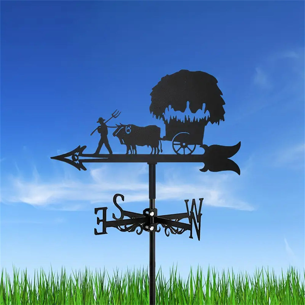 Farm Work Stainless Steel Weathervane