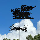 Flying Pig Stainless Steel Weathervane