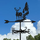 Forest Deer Stainless Steel Weathervane