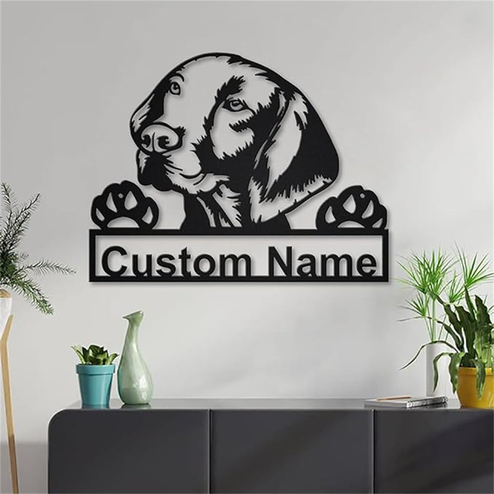 Personalized Hungarian Vizsla Dog Metal Sign Art