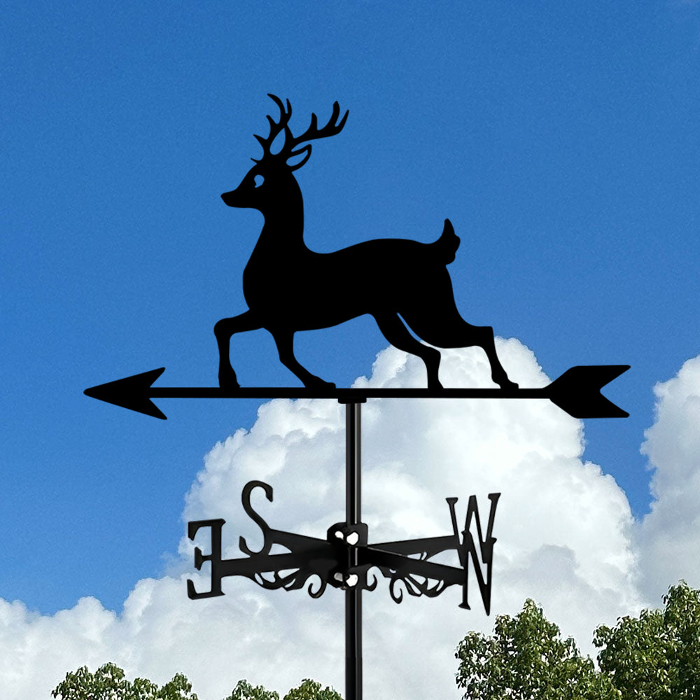 Lovely Deer Stainless Steel Weathervane