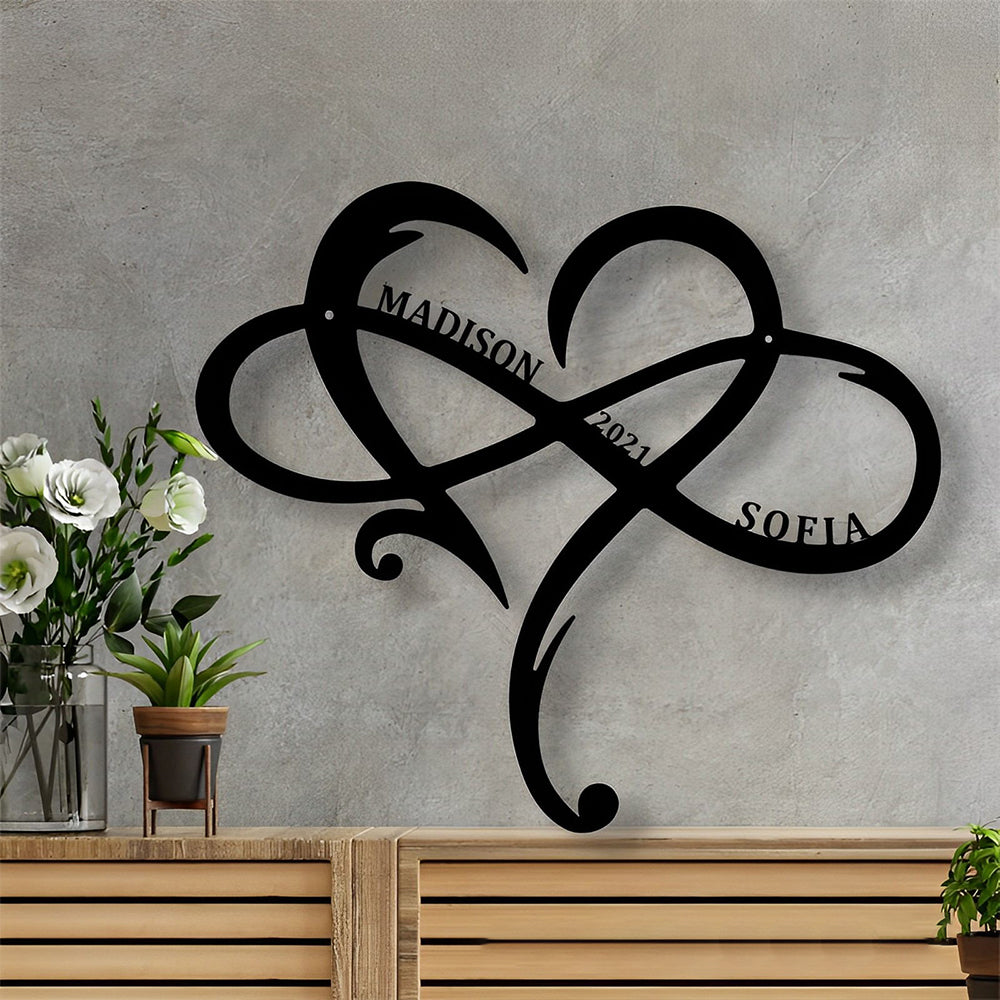 Infinite Heart Metal Wall Art