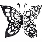 Black Butterfly Metal Wall Art