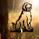 Golden Retriever Farm Outdoor Metal Garden Art