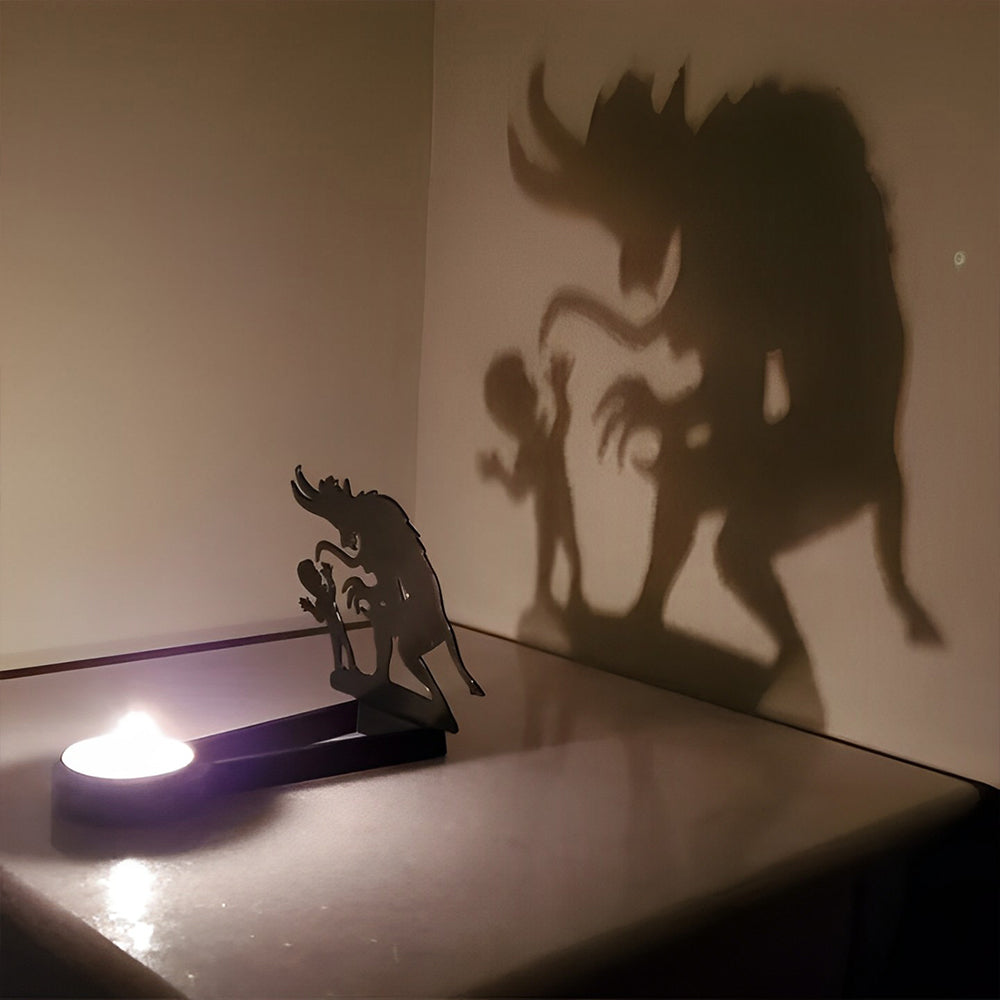 Halloween Krampusnacht Candle Holder Metal Decorative