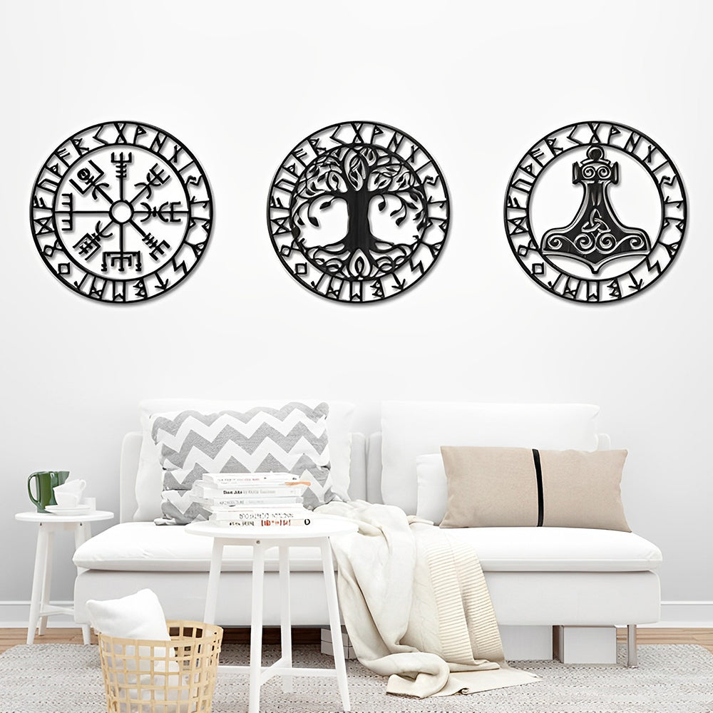 Viking Tree of Life Metal Wall Art