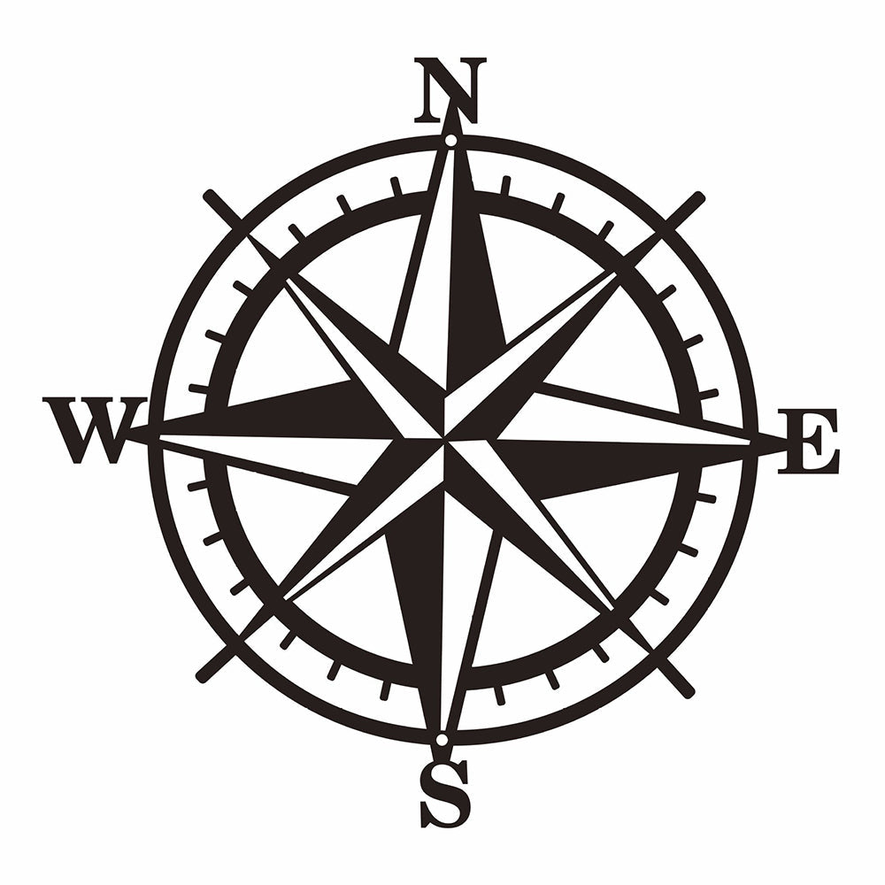 Compass Metal Wall Art