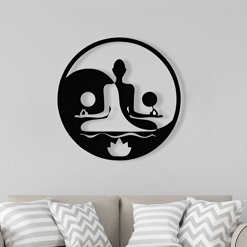 Buddha Yoga Metal Wall Art