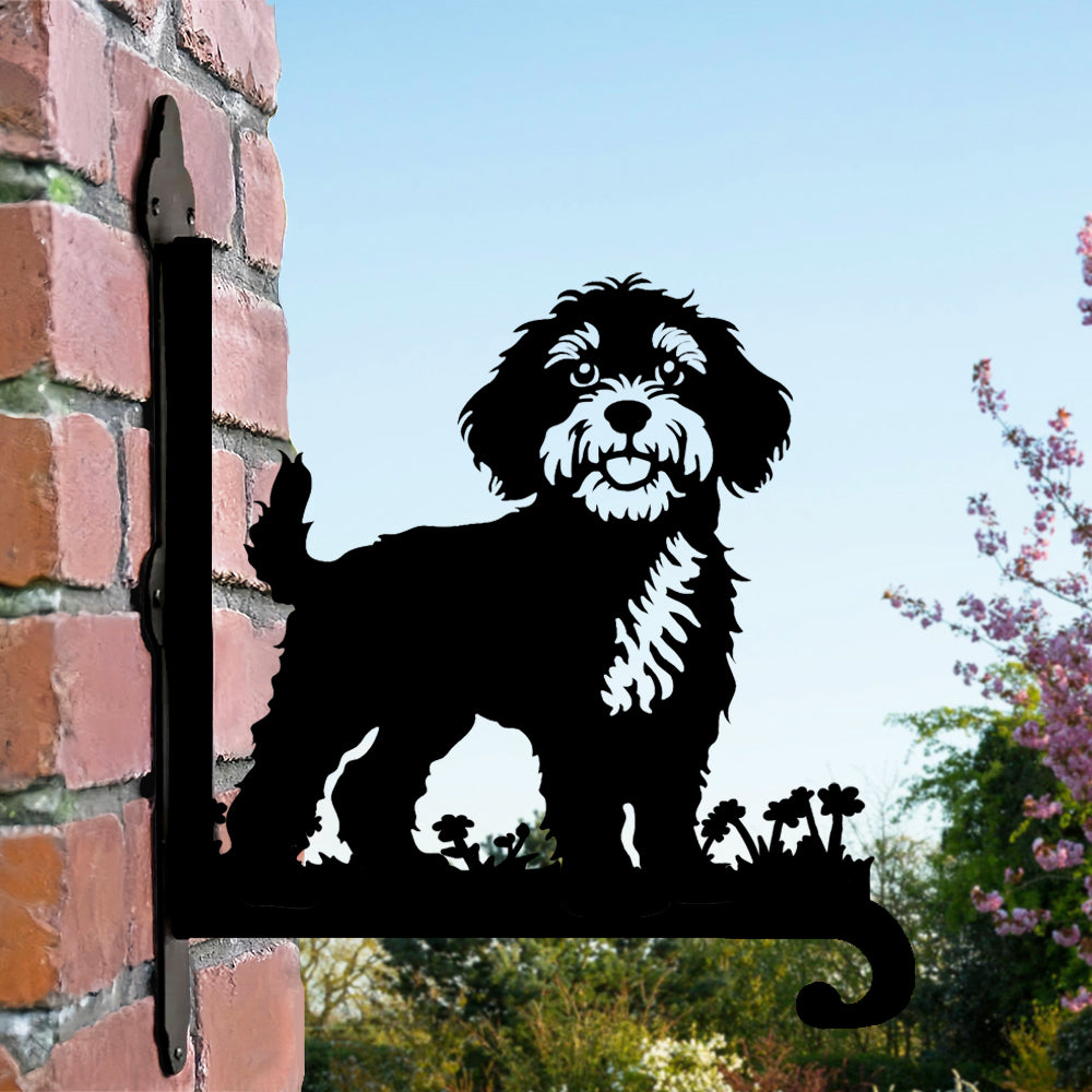 Cockapoo Plant Stand Cockapoo Metal Hanging Bracket Plant Stand – Bohometalart.com