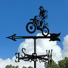 Motorcycle Racing Stainless Steel Weathervane