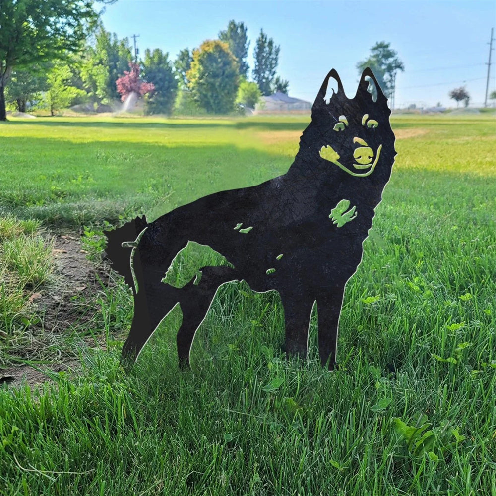 Schipperke Metal Silhouette