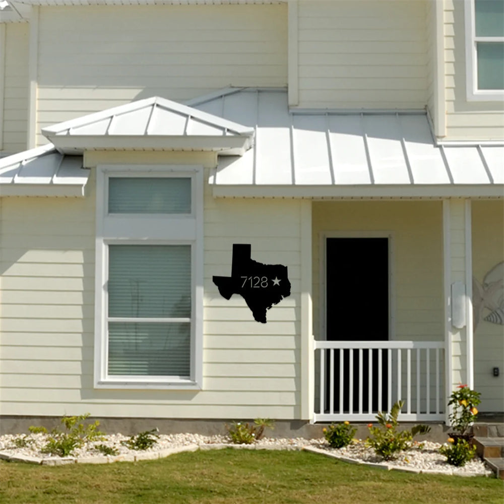 Texas Address Sign Custom