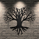 Tree Of Life Heart Metal Wall Art