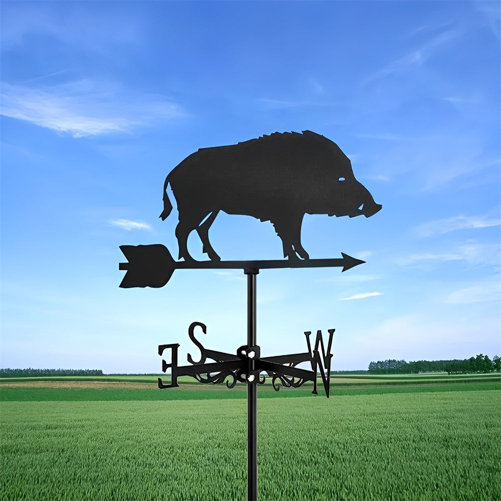 Wild Boar Stainless Steel Weathervane